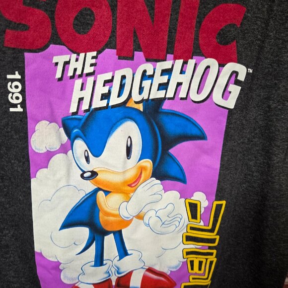 Sonic the Hedgehog Tee 2XL  Retro 1991 Graphic Shirt Vintage Gamer Y2K Nostalgia - Picture 4 of 5